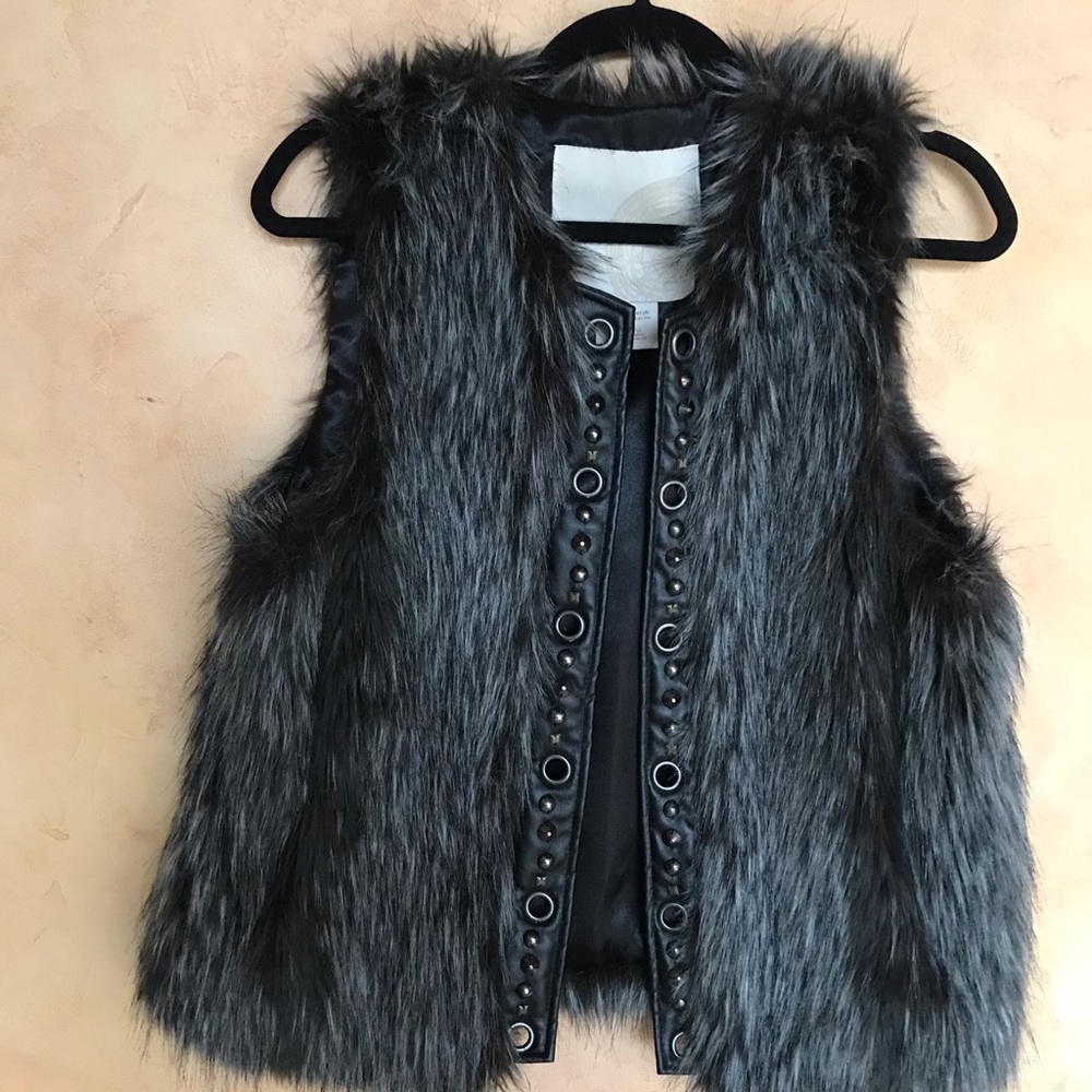 Nordstroms  faux fur vest .